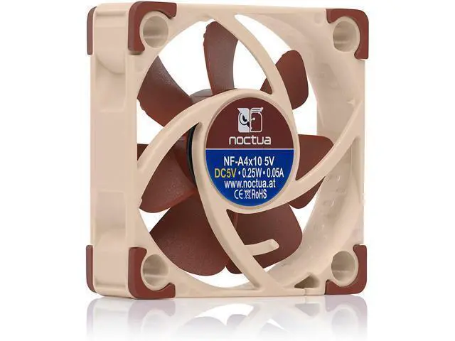Alt view image 2 of 7 - Noctua NF-A4x10 FLX, Premium Quiet Fan, 3-Pin (40x10mm, Brown)