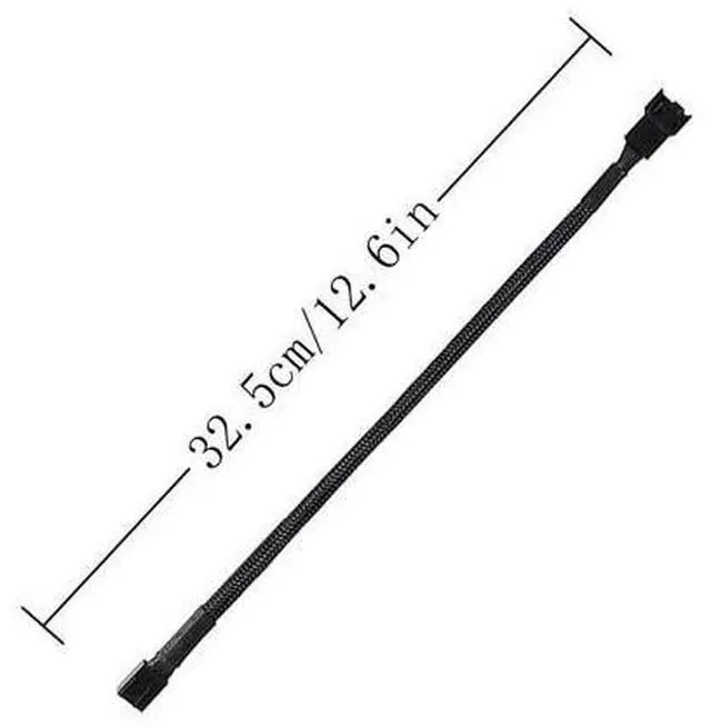 Alt view image 2 of 5 - 10Pack 4-Pin Case Male to Female PWM Fan Splitter Cable 10.6inch Sleeved Braided Adapter Computer PC Fan Power Extension Cable Converter for Computer ATX Case Compatible 3-Pin/4-Pin Cooling Fan Cable
