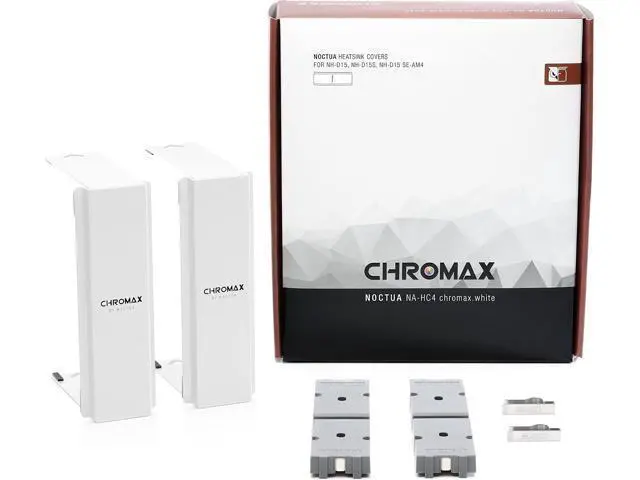 Alt view image 7 of 7 - Noctua NH-D15S CPU Cooler with NA-HC4 chromax.White heatsink Covers