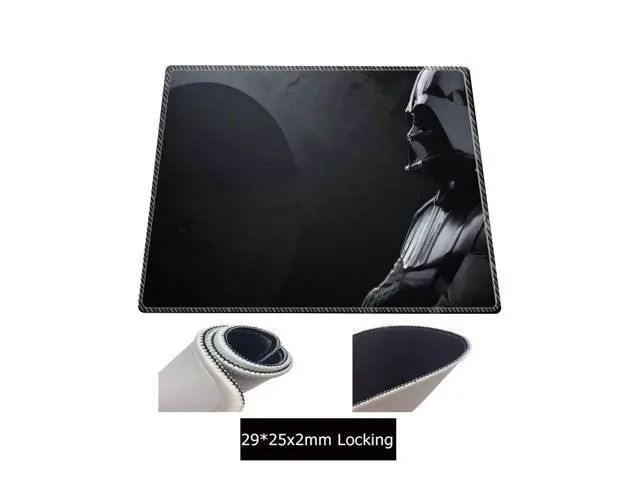 Alt view image 2 of 3 - Darth Vader Star Wars Large Mouse Pad Locking Edge Mouse Mat Gamer Computer Mouse Pad Desk Mats Mousepad for Cs Go LOL