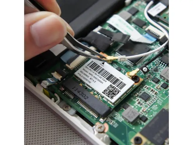 Alt view image 6 of 7 - Wifi 6E 5374Mbps Bluetooth 5.2 MPE-AXE3000H(AX210HMW) For Intel AX210 Wireless Mini PCI-E Wifi Card 2.4G/5G/6G 802.11ax/ac MU-MIMO Network Adapter Than AX200 For Windows 10*64bit