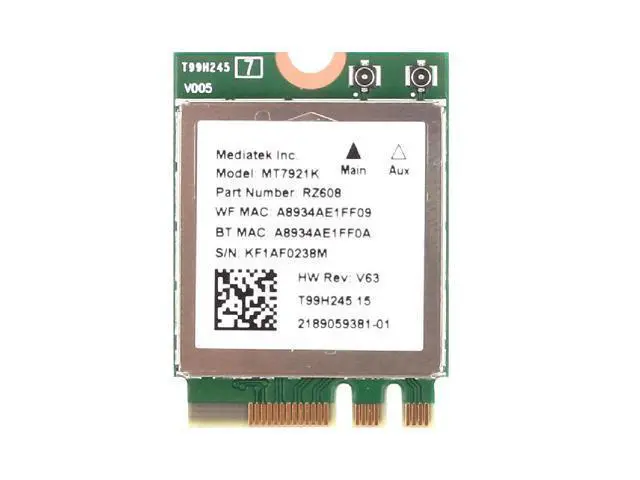 Alt view image 2 of 7 - Wi-Fi 6E MediaTek MT7921k Desktop Kit Tri band 1800Mbps Bluetooth 5.2 Wireless Card 802.11AX 6DBi Antennas Windows 10 / 11