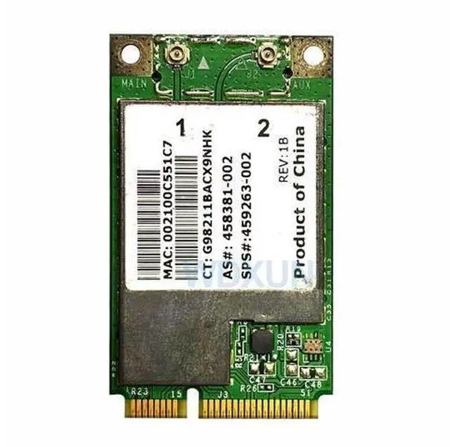 Alt view image 2 of 3 - BroadCom BCM94312MCG BCM4312 459263-002 Mini PCI-E Wireless Lan WLAN Wifi Wi Fi Card 802.11 4321MC