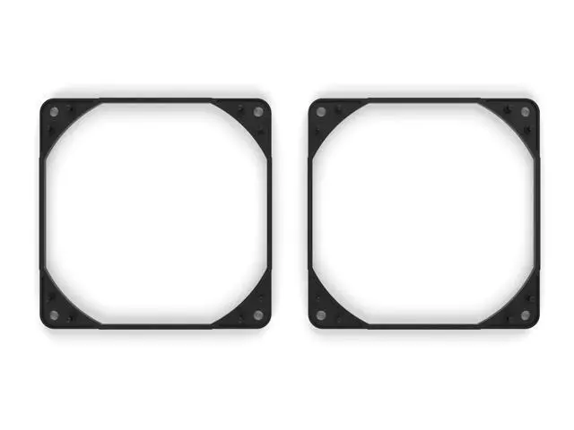 Alt view image 7 of 7 - Noctua NA-IS1-12 chromax.black Sx2, Inlet Side Spacers for 120mm Fans (Black)