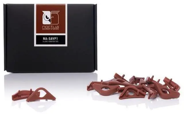 Alt view image 2 of 4 - Noctua NA-SAVP1, Anti-Vibration Pads for 120/140mm Noctua Fans (16-pack, Brown)