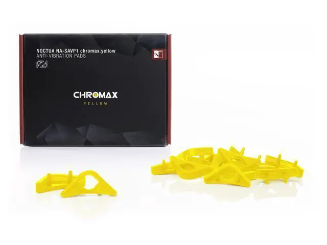 Alt view image 2 of 4 - Noctua NA-SAVP1 chromax.yellow, Anti-Vibration Pads for 120/140mm Noctua Fans (16-pack, Yellow)