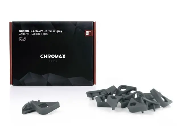 Alt view image 2 of 5 - Noctua NA-SAVP1 chromax.grey, Anti-Vibration Pads for 120/140mm Noctua Fans (16-pack, Grey)