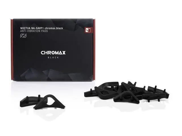 Alt view image 2 of 4 - Noctua NA-SAVP1 chromax.black, Anti-Vibration Pads for 120/140mm Noctua Fans (16-pack, Black)