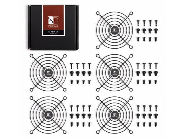 Alt view image 3 of 6 - Noctua NA-FG1-9 Sx5, Fan Grills for 92mm Fans (Set of 5, Black)