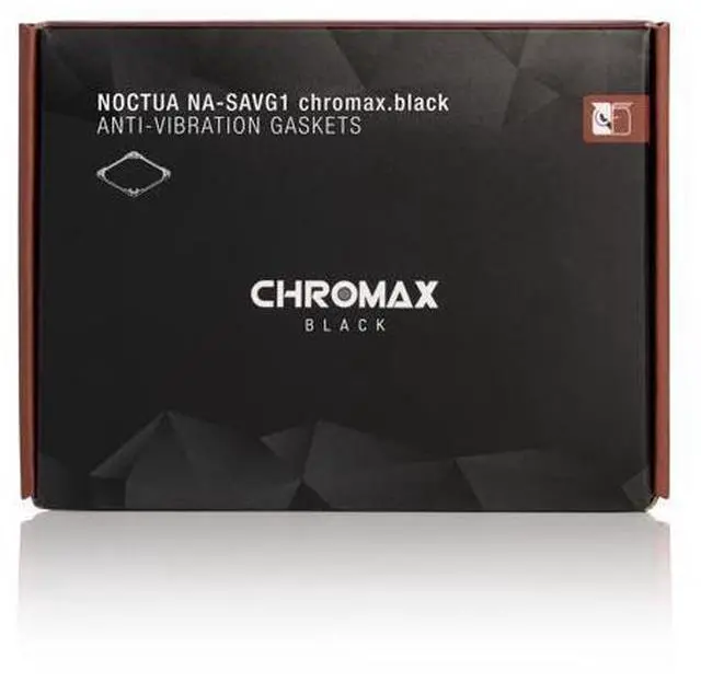 Alt view image 3 of 6 - Noctua NA-SAVG1 chromax.black, Anti-Vibration Gaskets for 120x25mm Fans (Set of 3, Black)