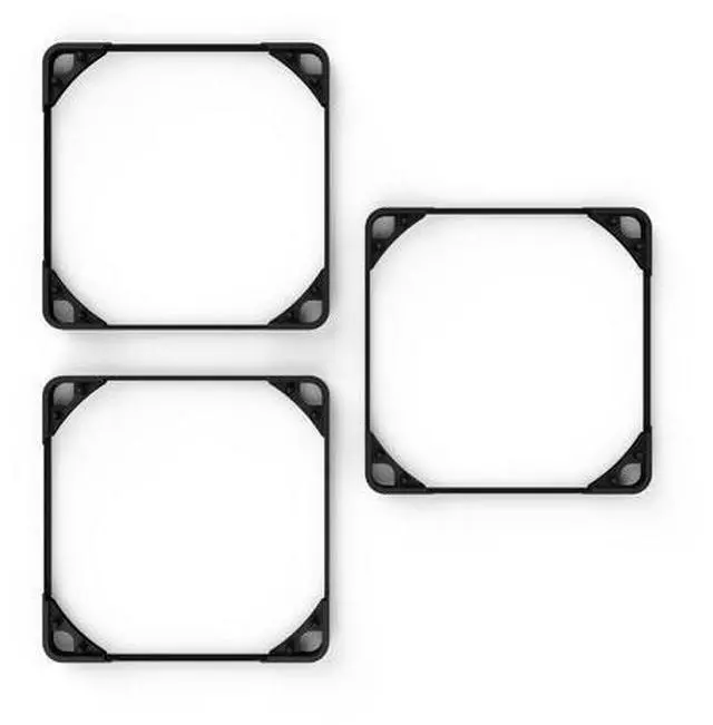 Alt view image 2 of 6 - Noctua NA-SAVG1 chromax.black, Anti-Vibration Gaskets for 120x25mm Fans (Set of 3, Black)