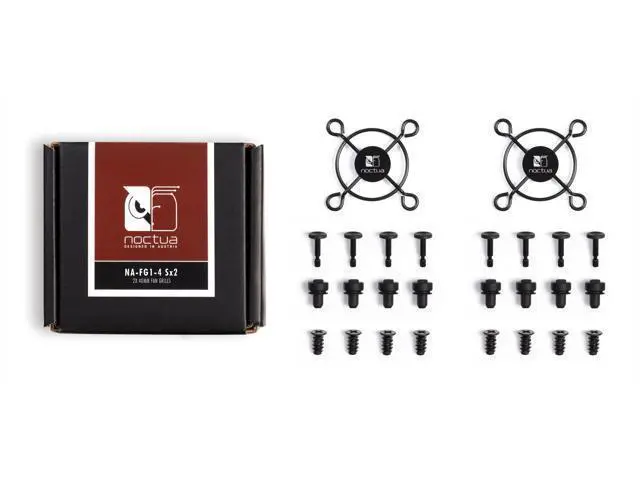 Alt view image 3 of 6 - Noctua NA-FG1-4 Sx2, Fan Grills for 40mm Fans (Set of 2, Black)