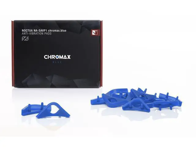 Alt view image 2 of 3 - Noctua NA-SAVP1 chromax.blue, Anti-Vibration Pads for 120/140mm Noctua Fans (16-pack, Blue)
