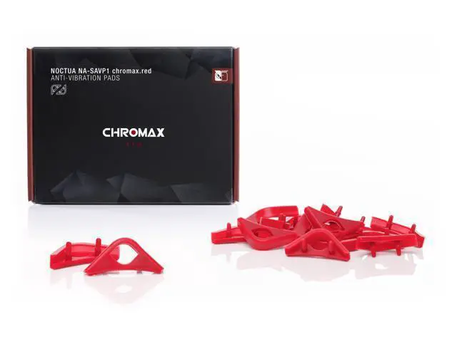 Alt view image 2 of 3 - Noctua NA-SAVP1 chromax.red, Anti-Vibration Pads for 120/140mm Noctua Fans (16-pack, Red)