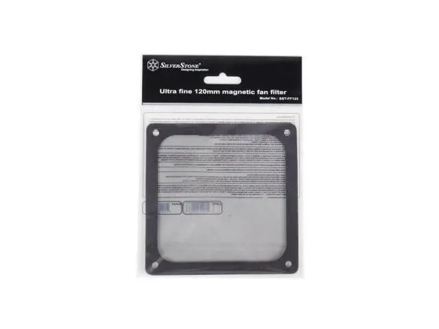 Alt view image 5 of 5 - Silverstone FF123W 120mm Ultra Fine Fan Filter with Magnet (Black)