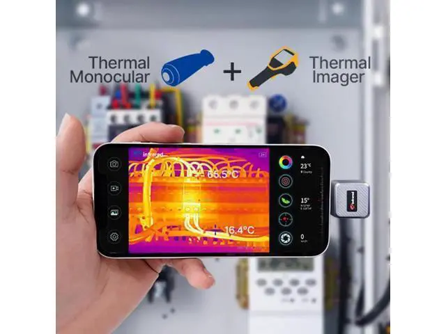 Alt view image 3 of 7 - InfiRay Xinfrared XH09 50Hz Thermal Imaging Camera Imager Scope for Hunting Inspection For Android Type-C