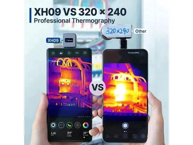 Alt view image 6 of 7 - InfiRay Xinfrared XH09 50Hz Thermal Imaging Camera Imager Scope for Hunting Inspection For Android Type-C