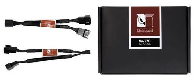 Main image of Noctua NA-SYC1, 4 Pin Y-Cables for PC Fans (Black)