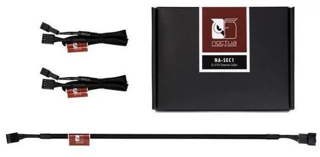 Main image of Noctua NA-SEC1, 4-Pin Extension Cables (30cm, Black)