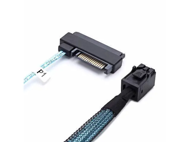 Alt view image 4 of 7 - Weastlinks SAS SATA Cables SFF-8643 To 4 SFF-8482 Internal Mini SAS HD to 4 29pin SFF-8482 connector with SAS 15pin Power Port 12GB/S Cable