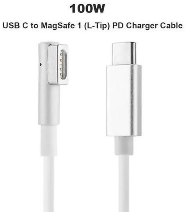 Main image of USB C Type C to Magsafe 1 L-Tip Adapter PD Cable for Apple MacBook Pro 13" 15" 17" MacBook 13" Macbook Air Pro 11 inch 13 inch (Before 2012 Year) A1244 A1369 A1370 A1184 A1330 A1344 A1222 A1172
