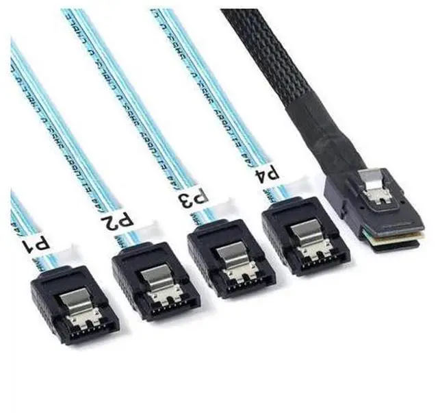 Main image of FOR Mini-SAS SFF-8087 To 4 SATA Cable Mini SAS 4i SFF8087 36P To 4 SATA 7P Cable