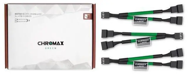 Main image of Noctua NA-SYC1 chromax.green, 4-Pin Y-Cables (Green)