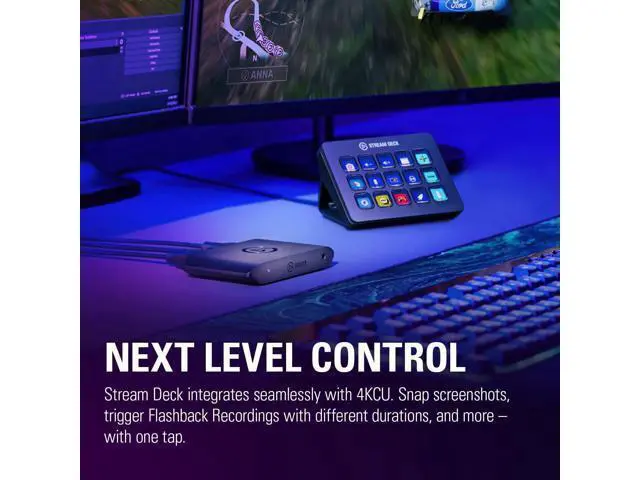 Alt view image 7 of 7 - Elgato HD60 X External Capture Card - Stream and record in 1080p60 HDR10 or 4K30 HDR10 with ultra-low latency on PS5, PS4/Pro, Xbox Series X/S, Xbox One X/S, in OBS and more, works with PC and Mac