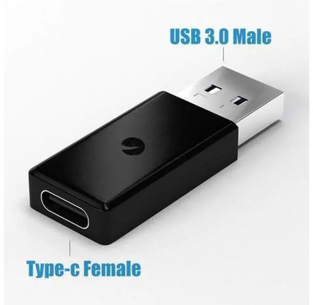Main image of USB 3.0 Male to USB 3.1 Type C Female Data Converter USB 3.0 to USB-C Female Adapter Port for Laptop Phone Black Converter