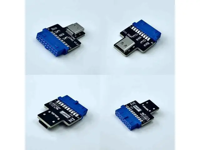 Alt view image 3 of 3 - ADT-Link USB 3.1 Female USB C to USB 3.0 19Pin Header Male Extension Cable Adapter for Motherboard 20P USB to Type-C Connector 5G/BPS (F5G(19pin to Type-C))