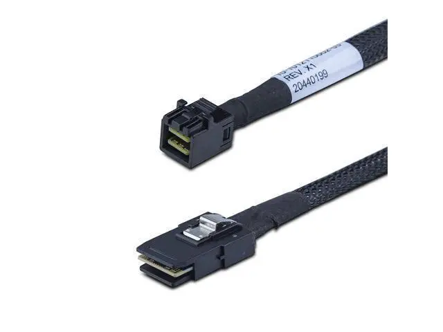 Alt view image 2 of 7 - SFF-8643 to SFF-8087 Mini SAS HD Cable, SAS 3.0 to 2.0, Compatible with RAID Controllers, Servers, Backplanes and Hosts, 100-Ohm, 0.5-m(1.6ft)