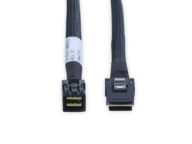 Alt view image 3 of 7 - SFF-8643 to SFF-8087 Mini SAS HD Cable, SAS 3.0 to 2.0, Compatible with RAID Controllers, Servers, Backplanes and Hosts, 100-Ohm, 0.5-m(1.6ft)