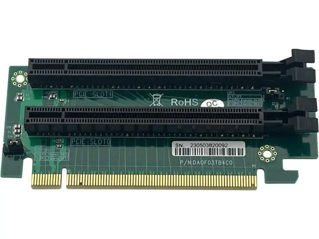 Alt view image 6 of 7 - PCI-Express 16x Riser Card 2 Slot 270-Degree R-Angle Riser Adapter, 2U Card for E5 Two-Way Server, RS44SR-2(210)