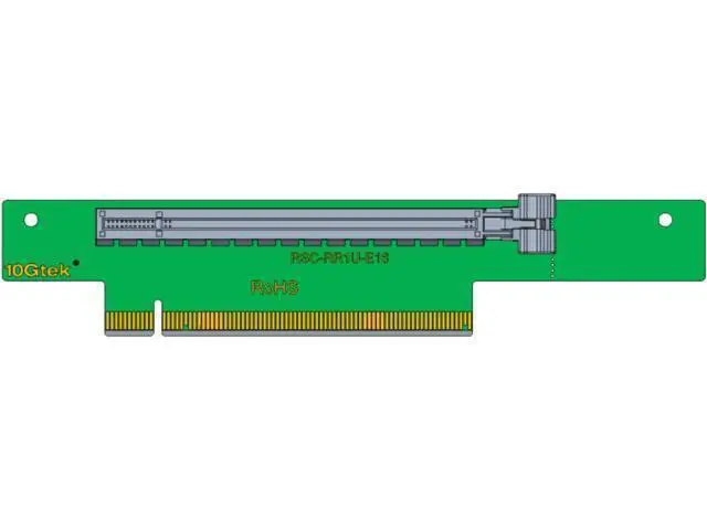 Alt view image 4 of 6 - PCI-Express 16x Riser Card 270-Degree R-Angle Riser Adapter Card for 1U 2U, Compatible with Super-micro Riser Card RSC-RR1U-E16