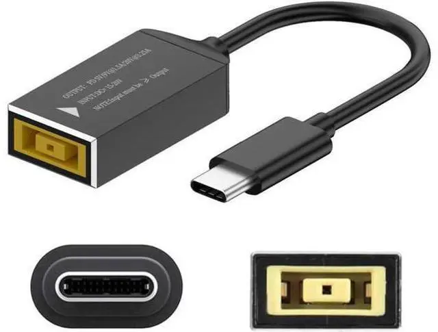 Main image of Compatible with LEN-OVO thinkpad Square Mouth DC 11x4.5mm Adapter to USB-C Charging Cable Female to Type-C Charger Power Adapter Cable for Laptops,Mobile Phones,Tablets, Rechargeables,etc