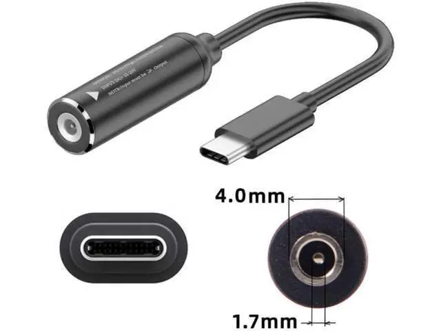 Alt view image 2 of 7 - 4.0*1.7mm Laptop Charging Adapter Female DC 4.0mm x 1.7mm to Male USB C