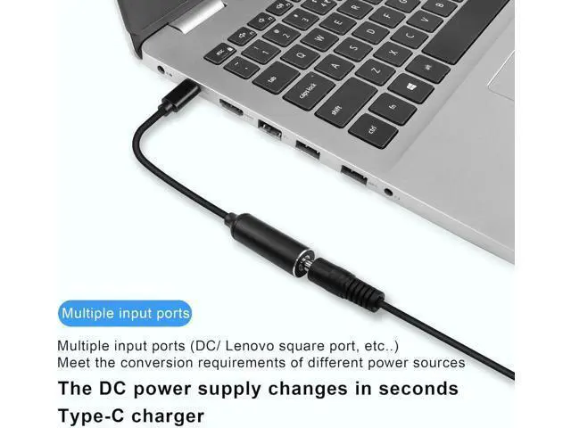 Alt view image 5 of 7 - 4.0*1.35mm Laptop Charging Adapter Female DC 4.0mm x 1.35mm to Male USB C