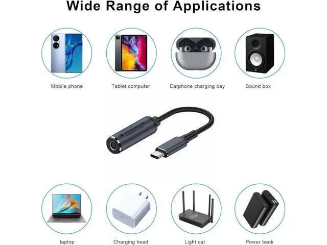Alt view image 7 of 7 - 4.0*1.35mm Laptop Charging Adapter Female DC 4.0mm x 1.35mm to Male USB C