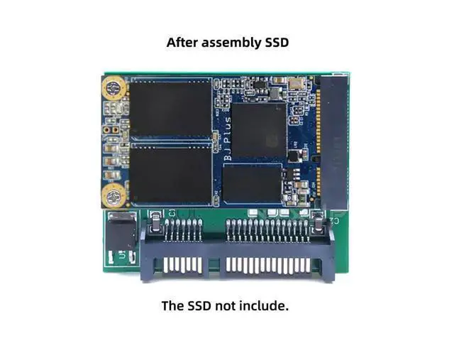 Alt view image 2 of 7 - 50Pin mSATA 3050 SSD Low Profile 5x3cm to 2.5" SATA 3.0 22Pin Disk Adapter Converter 6Gbps PCBA