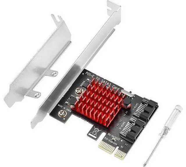 Main image of PCIE SATA Expansion Card 2 Port PCIE to SATA Card 6Gbps SATA 3.0 Controller PCI Express X1 Expansion Card with Low Profile Bracket for Desktop PC Support SSD HDD