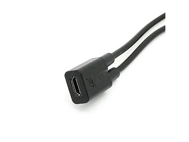 Alt view image 3 of 7 - Micro USB Female 1 to 2 Y Splitter Cable,Micro USB 1 to 2 Charging Extension Cable Supports Charging Two Devices at The Same Time