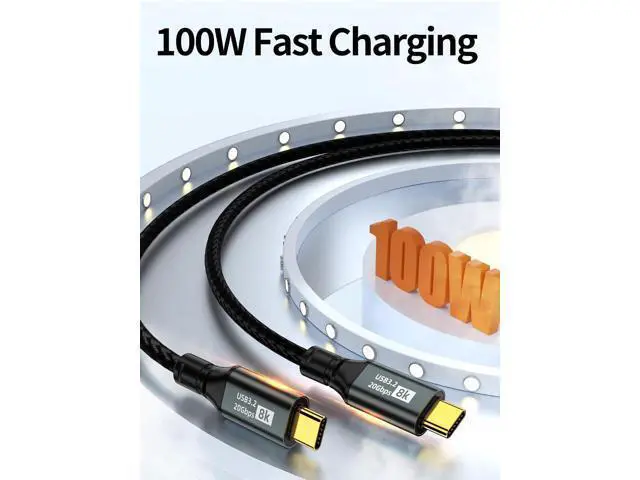 Alt view image 4 of 7 - USB 4 Cable for Thunderbolt 4 Cable 3.3ft, USB C Thunderbolt Cables
