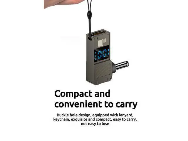 Alt view image 7 of 7 - USB C to DC Adapter GaN Charger Adapter Cable, Connector Tip to USB-C for Laptops (Travel Plug Adapter, 4.5 * 3.0mm D-ELL)