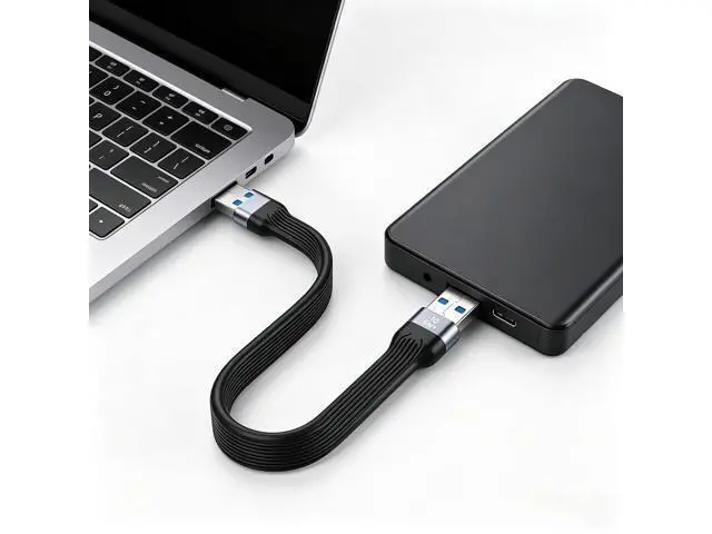 Alt view image 6 of 6 - Short USB to USB Cable 5inch,10Gbps Type A Male to Male Cord