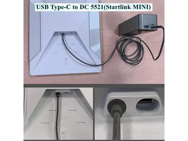 Alt view image 5 of 7 - Starlink Mini Cable, Starlink Mini USB C to DC Power Cable, Waterproof Design, Plug and Play, Suitable for Outdoor Camping/Exploration. (16.6ft)