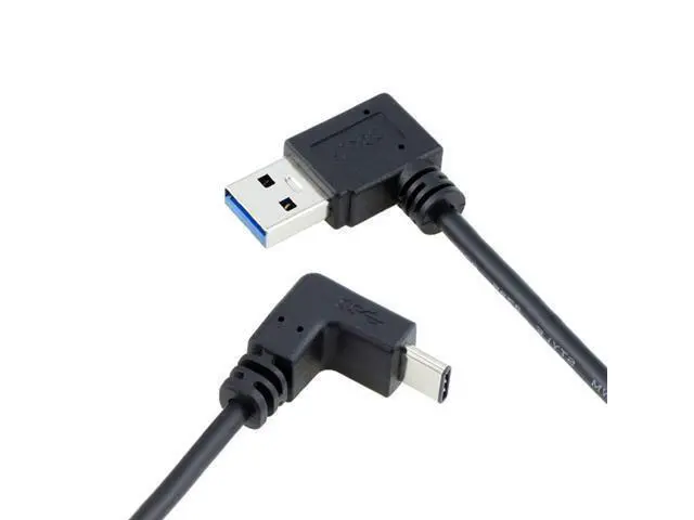 Alt view image 6 of 7 - USB C to USB 3.0 90 Degree Left Angled Data Extension Cable for Tablet Mobile Phone Hard Disk Drive