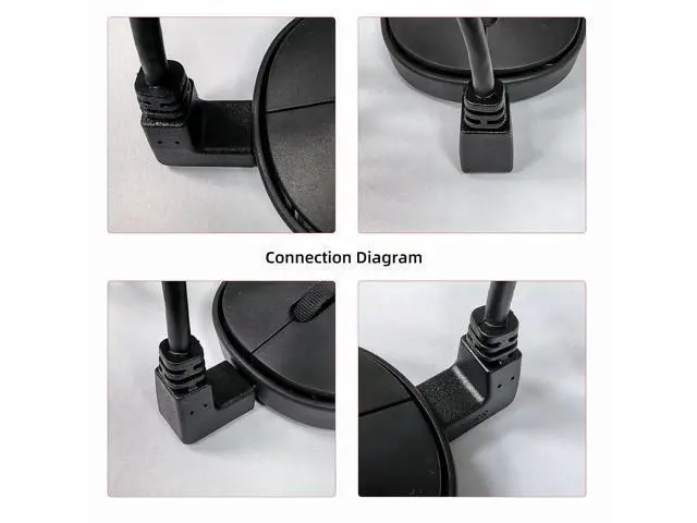 Alt view image 3 of 7 - USB C to USB 3.0 90 Degree Down Angled Data Extension Cable for Tablet Mobile Phone Hard Disk Drive