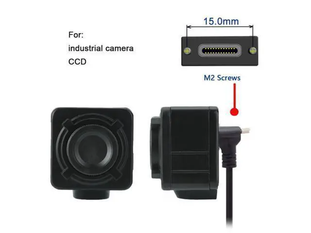 Alt view image 4 of 7 - USB 3.0 to USB C 90 Degree Angled Data Cable with Panel Mount Screw for Industrial Camera 6.56FT/2.0M