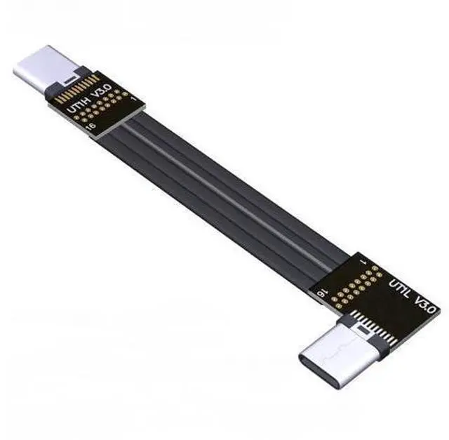 Main image of USB 3.1 Type-C Male to Type-C Male Flat Cable (20cm, T1L-T1H)