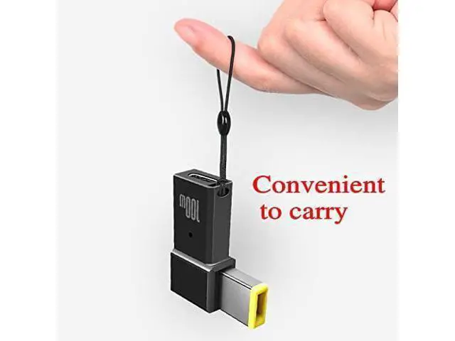 Alt view image 2 of 7 - USB C to DC Tip Adapter, 100W PD Power ThinkPad Laptop Charging Cable